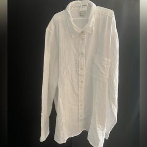 J. Crew womens Casual White Button-Down Shirt